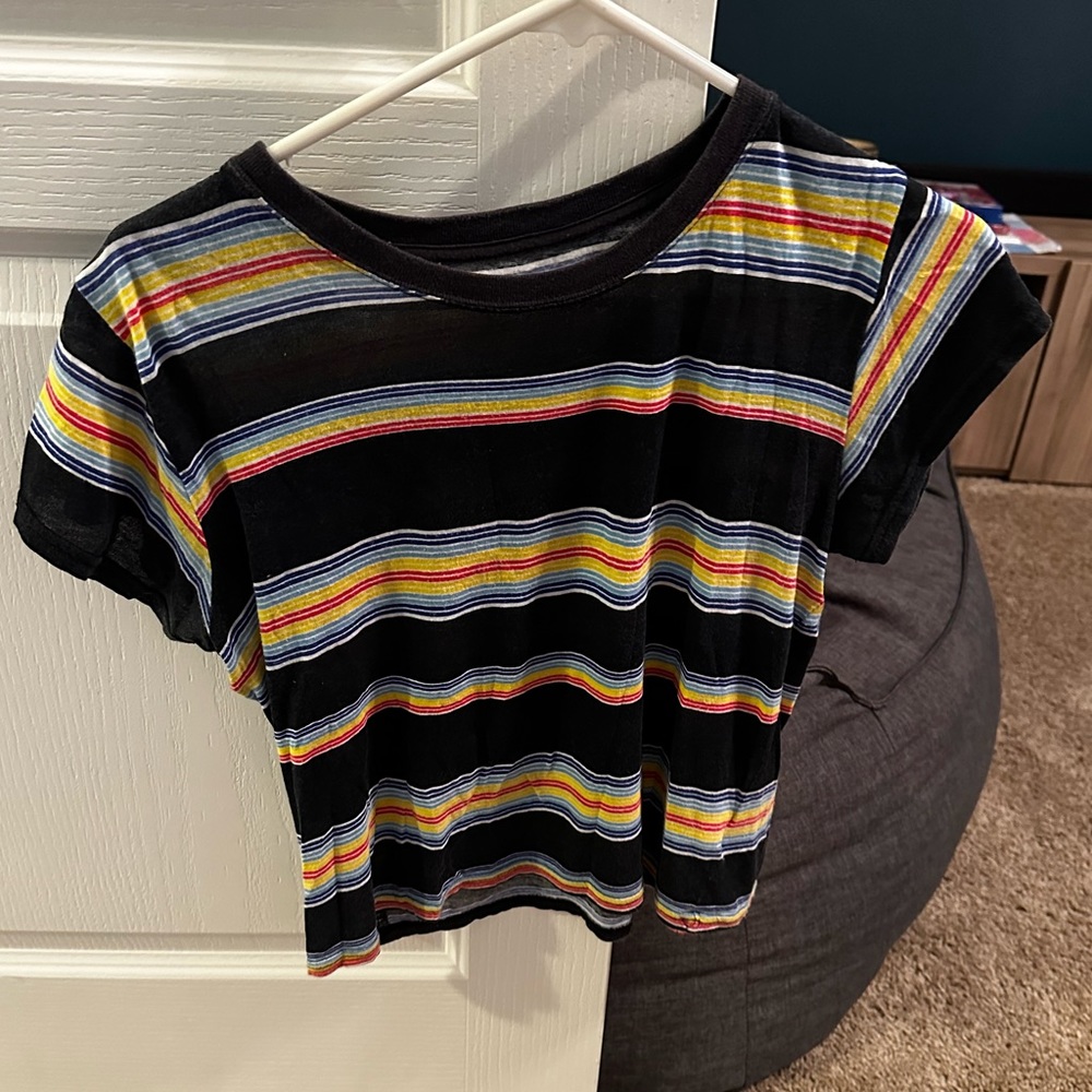 Striped cropped tshirt